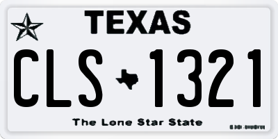 TX license plate CLS1321