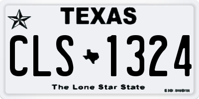 TX license plate CLS1324