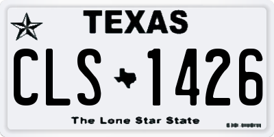 TX license plate CLS1426