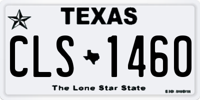 TX license plate CLS1460