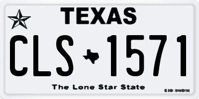 TX license plate CLS1571