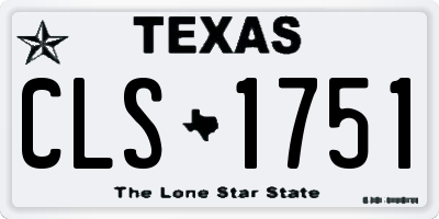 TX license plate CLS1751
