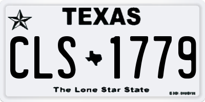 TX license plate CLS1779