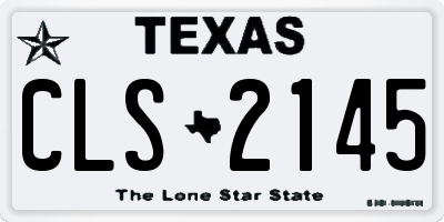 TX license plate CLS2145