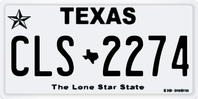 TX license plate CLS2274