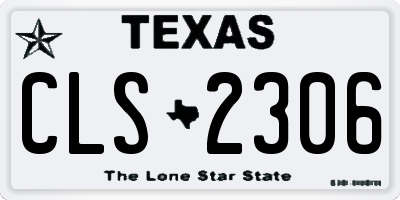 TX license plate CLS2306