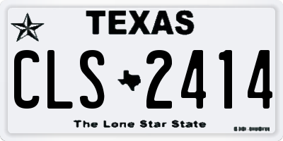 TX license plate CLS2414