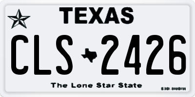 TX license plate CLS2426