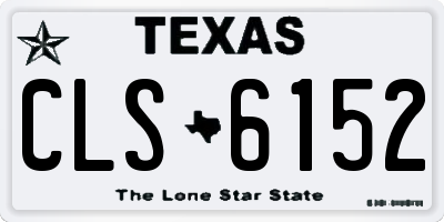 TX license plate CLS6152
