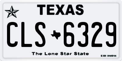 TX license plate CLS6329