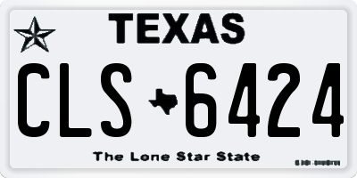 TX license plate CLS6424