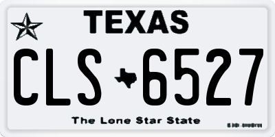 TX license plate CLS6527