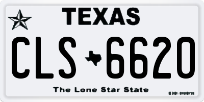 TX license plate CLS6620
