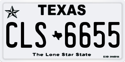 TX license plate CLS6655