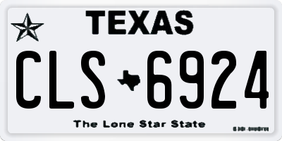 TX license plate CLS6924