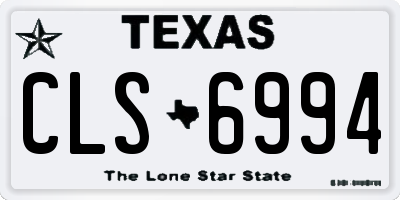 TX license plate CLS6994