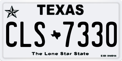 TX license plate CLS7330