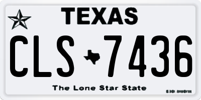 TX license plate CLS7436