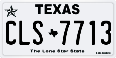 TX license plate CLS7713