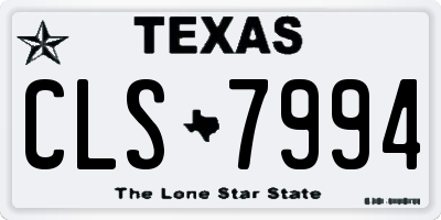 TX license plate CLS7994