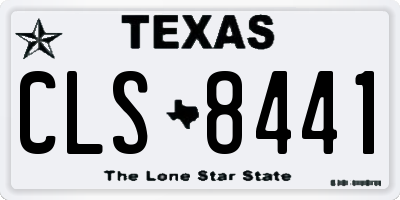 TX license plate CLS8441