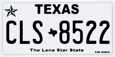 TX license plate CLS8522