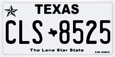 TX license plate CLS8525