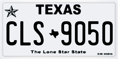 TX license plate CLS9050