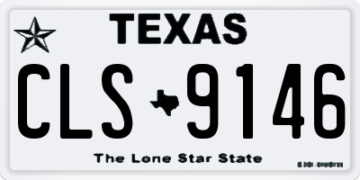 TX license plate CLS9146