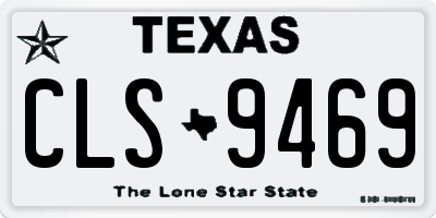 TX license plate CLS9469