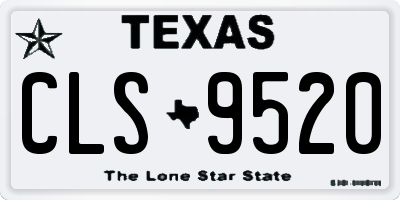 TX license plate CLS9520