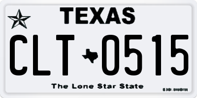 TX license plate CLT0515
