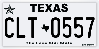 TX license plate CLT0557