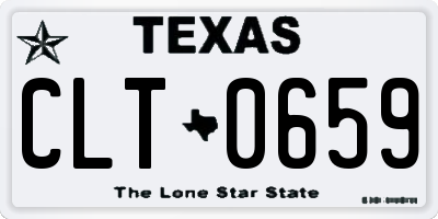 TX license plate CLT0659