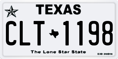 TX license plate CLT1198
