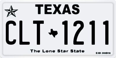 TX license plate CLT1211
