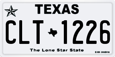 TX license plate CLT1226