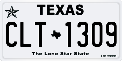TX license plate CLT1309