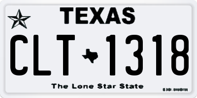TX license plate CLT1318