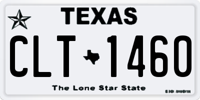 TX license plate CLT1460