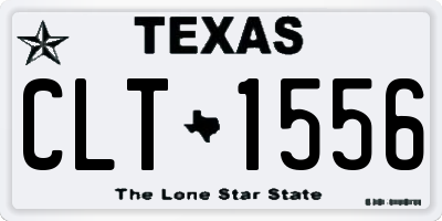 TX license plate CLT1556