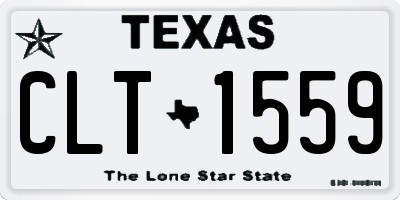 TX license plate CLT1559