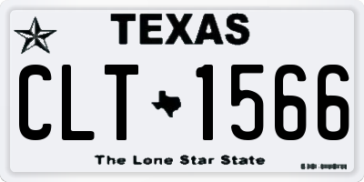 TX license plate CLT1566