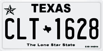 TX license plate CLT1628