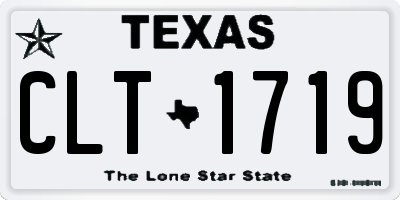 TX license plate CLT1719