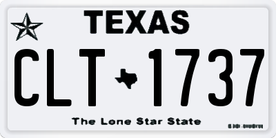 TX license plate CLT1737