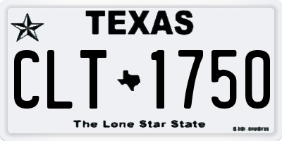 TX license plate CLT1750