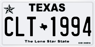 TX license plate CLT1994