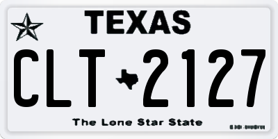 TX license plate CLT2127