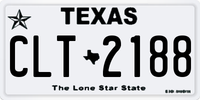 TX license plate CLT2188